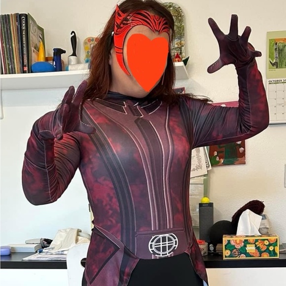 Scarlet Witch / Wanda Maximoff Dr Strange MoM costume & head piece - Picture 1 of 13
